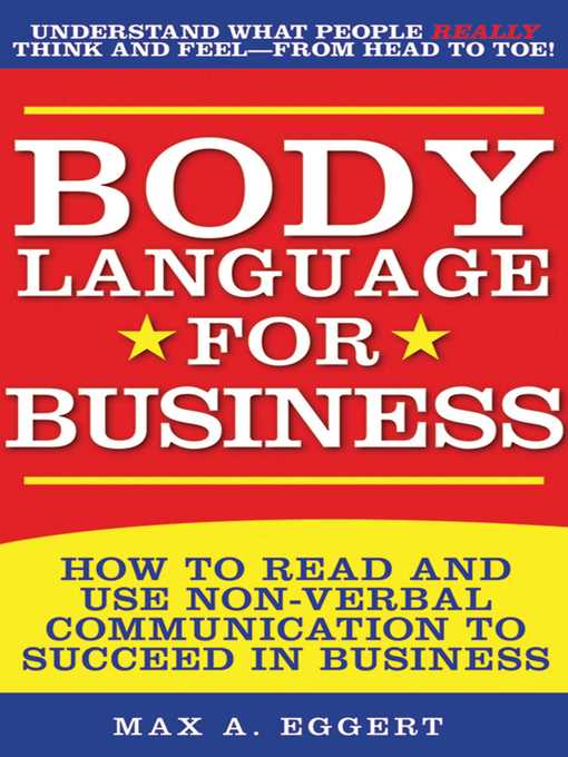 Title details for Body Language for Business by Max A. Eggert - Available